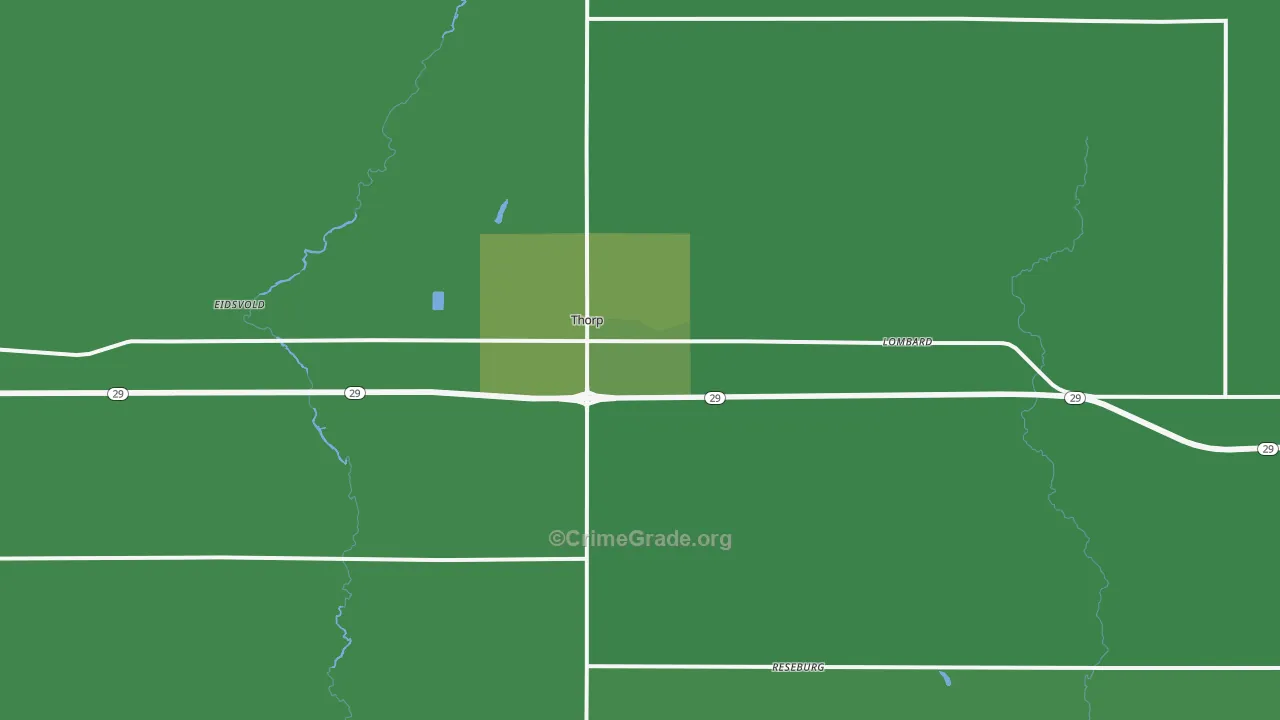54771, WI Map of Vehicle Theft Rates