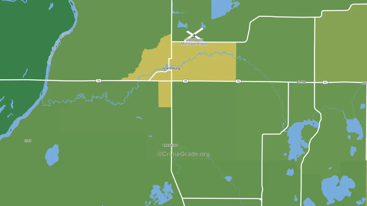 54840, WI Map of Vehicle Theft Rates