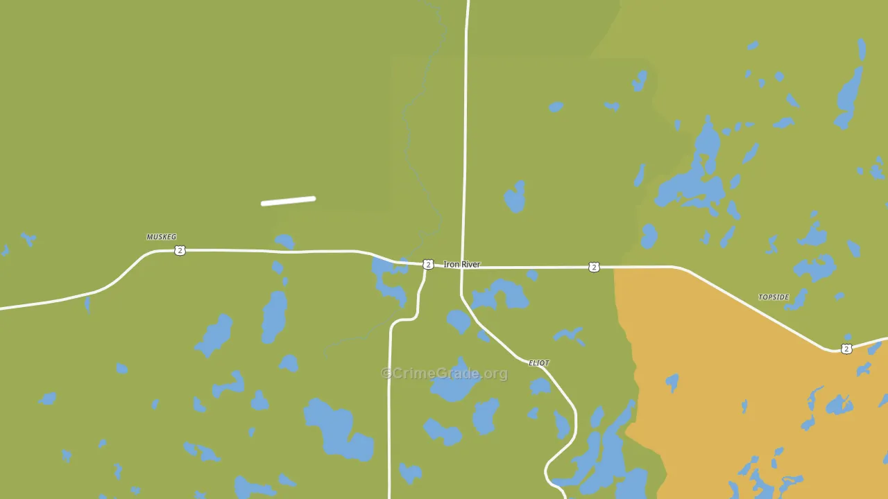 54847, WI Map of Vehicle Theft Rates