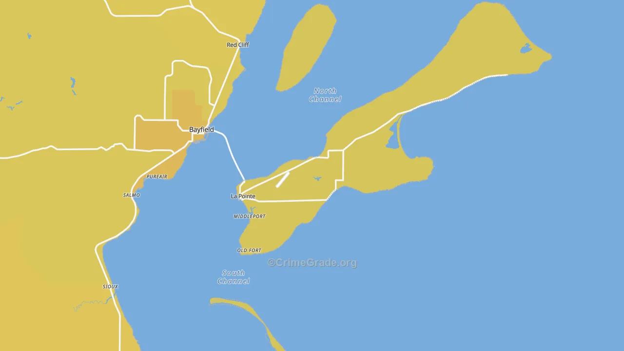 54850, WI Map of Vehicle Theft Rates