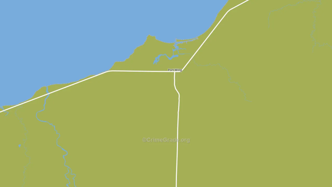54865, WI Map of Vehicle Theft Rates