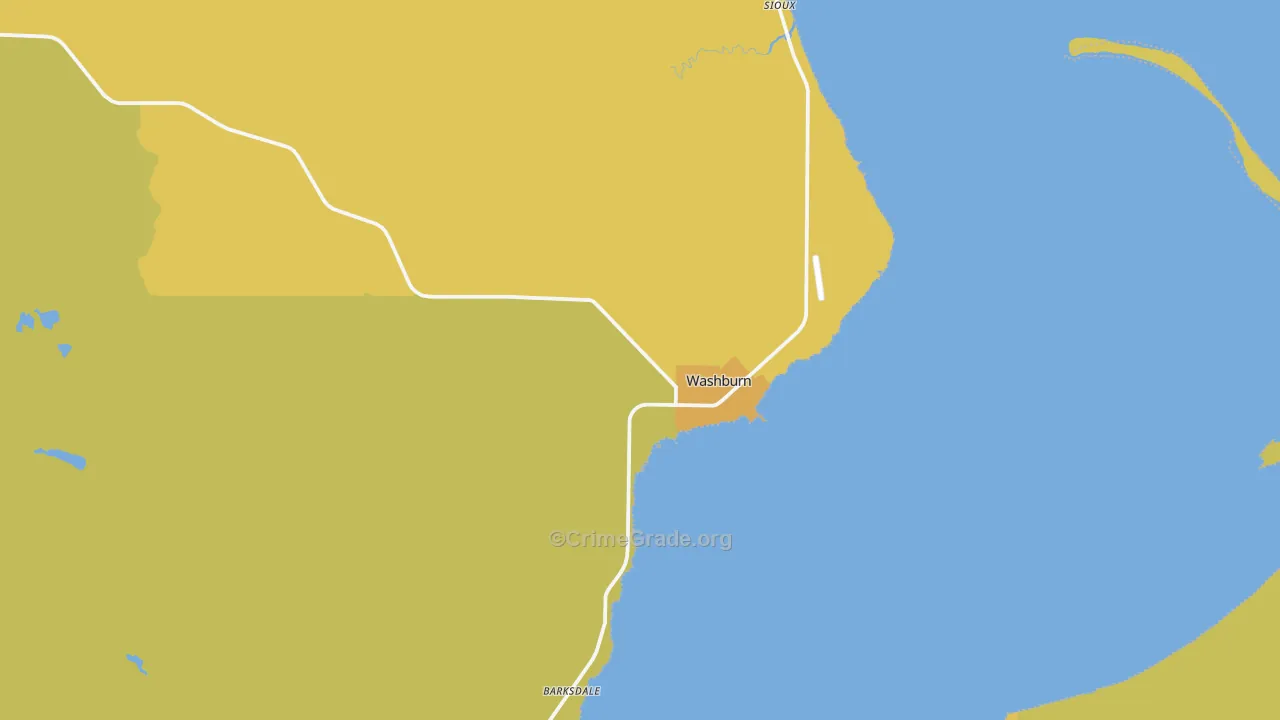 54891, WI Map of Vehicle Theft Rates
