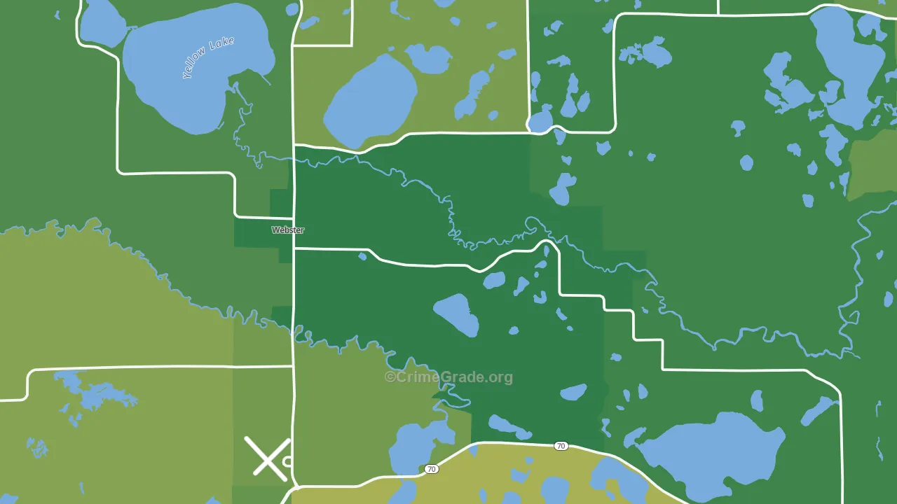54893, WI Map of Vehicle Theft Rates
