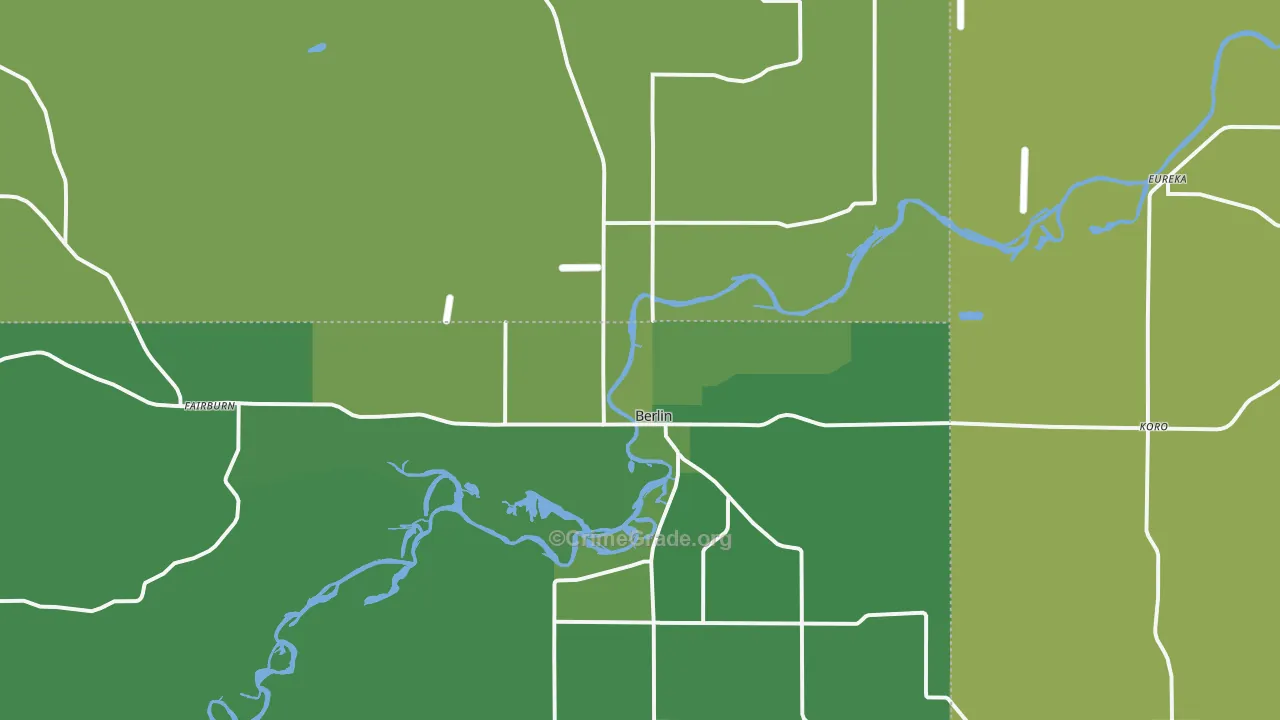 54923, WI Map of Vehicle Theft Rates
