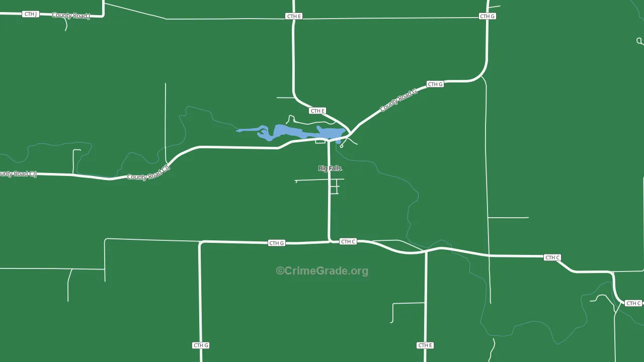 54926, WI Map of Vehicle Theft Rates