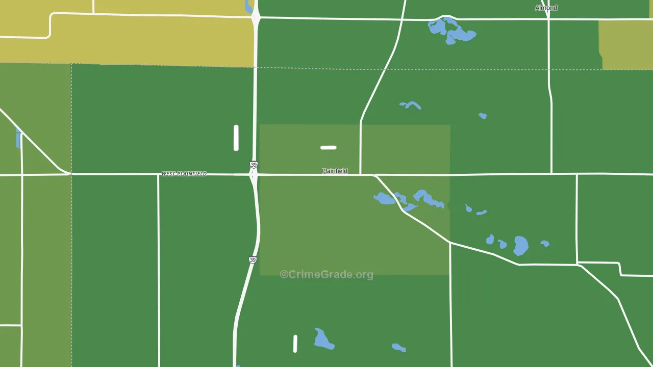54966, WI Map of Vehicle Theft Rates