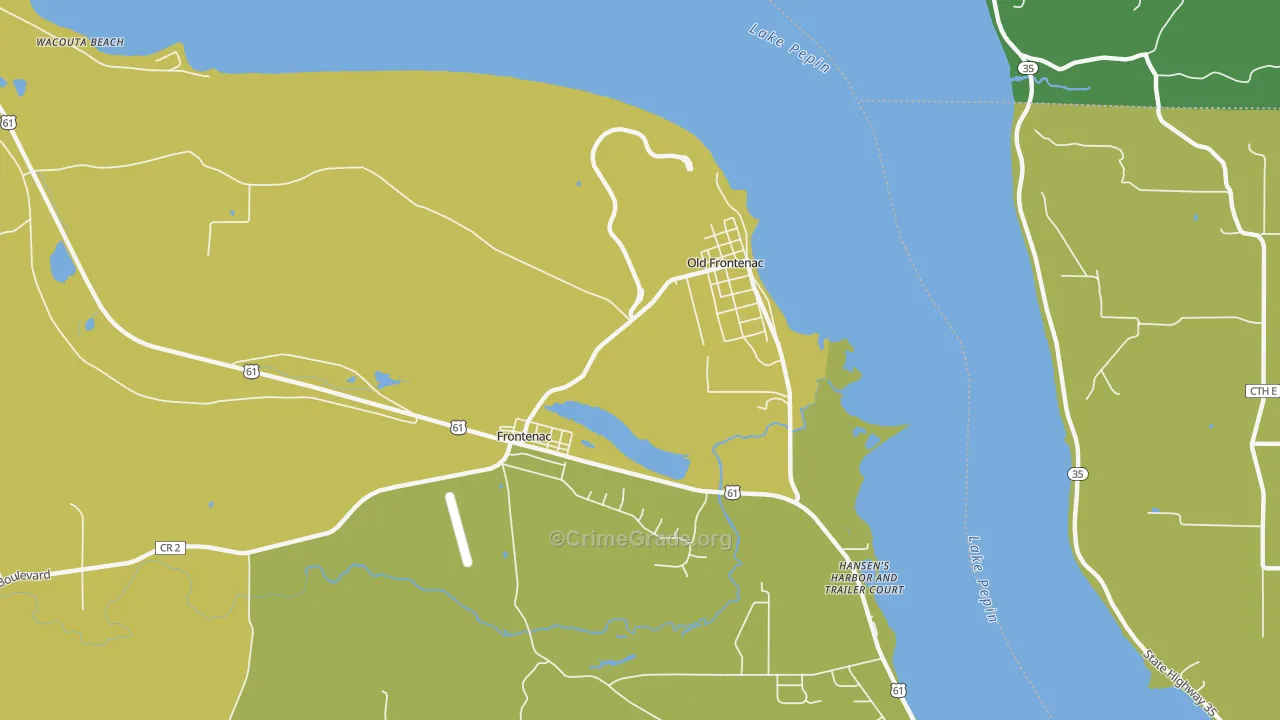 55026, MN Map of Vehicle Theft Rates