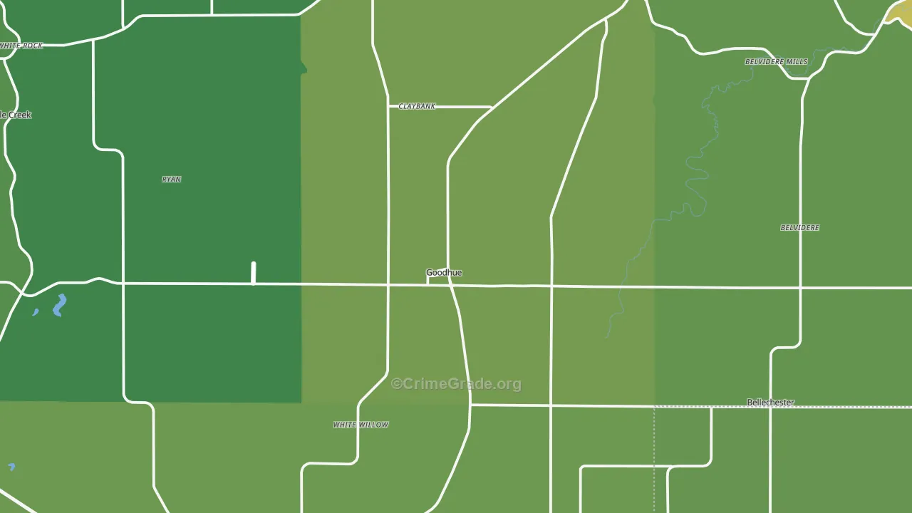 55027, MN Map of Vehicle Theft Rates