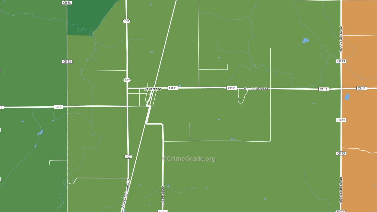 55036, MN Map of Vehicle Theft Rates