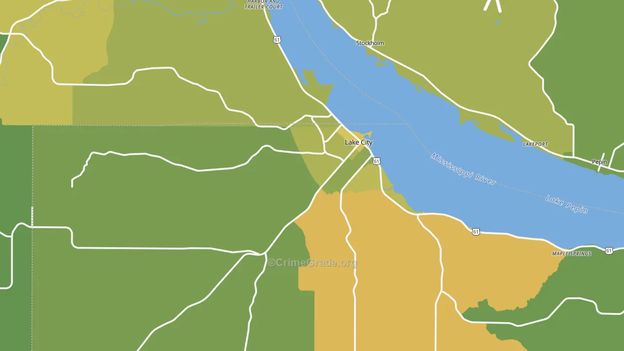 55041, MN Map of Vehicle Theft Rates