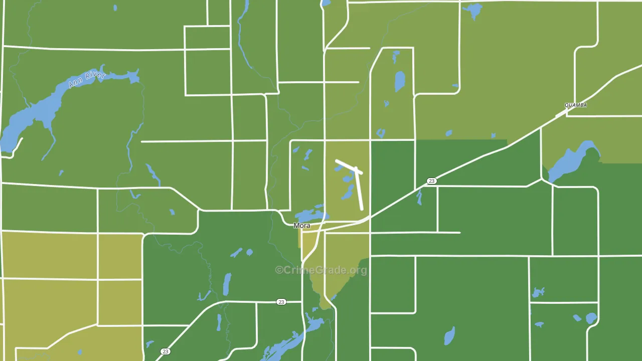 55051, MN Map of Vehicle Theft Rates