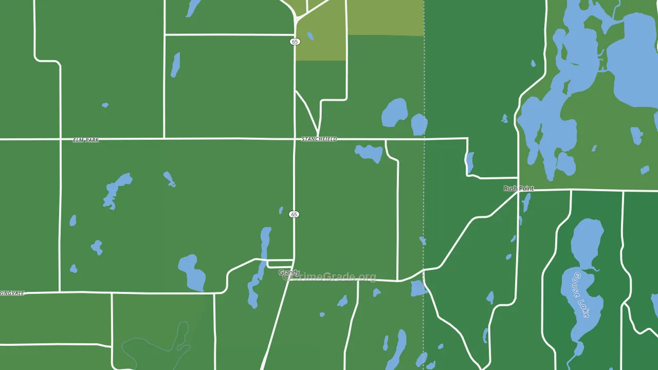 55080, MN Map of Vehicle Theft Rates