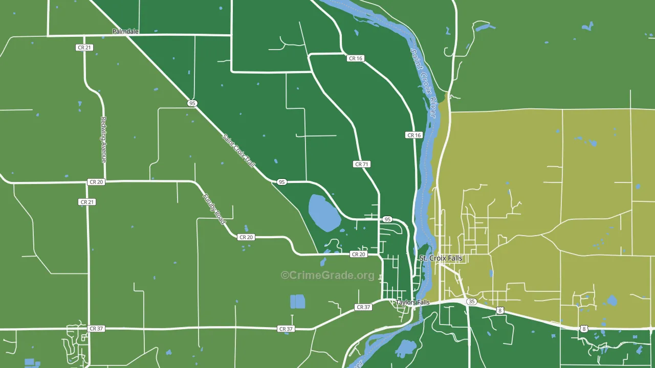 55084, MN Map of Vehicle Theft Rates