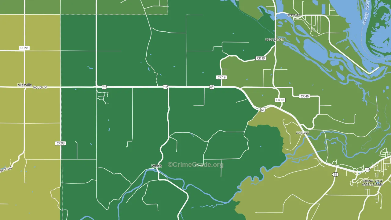 55089, MN Map of Vehicle Theft Rates