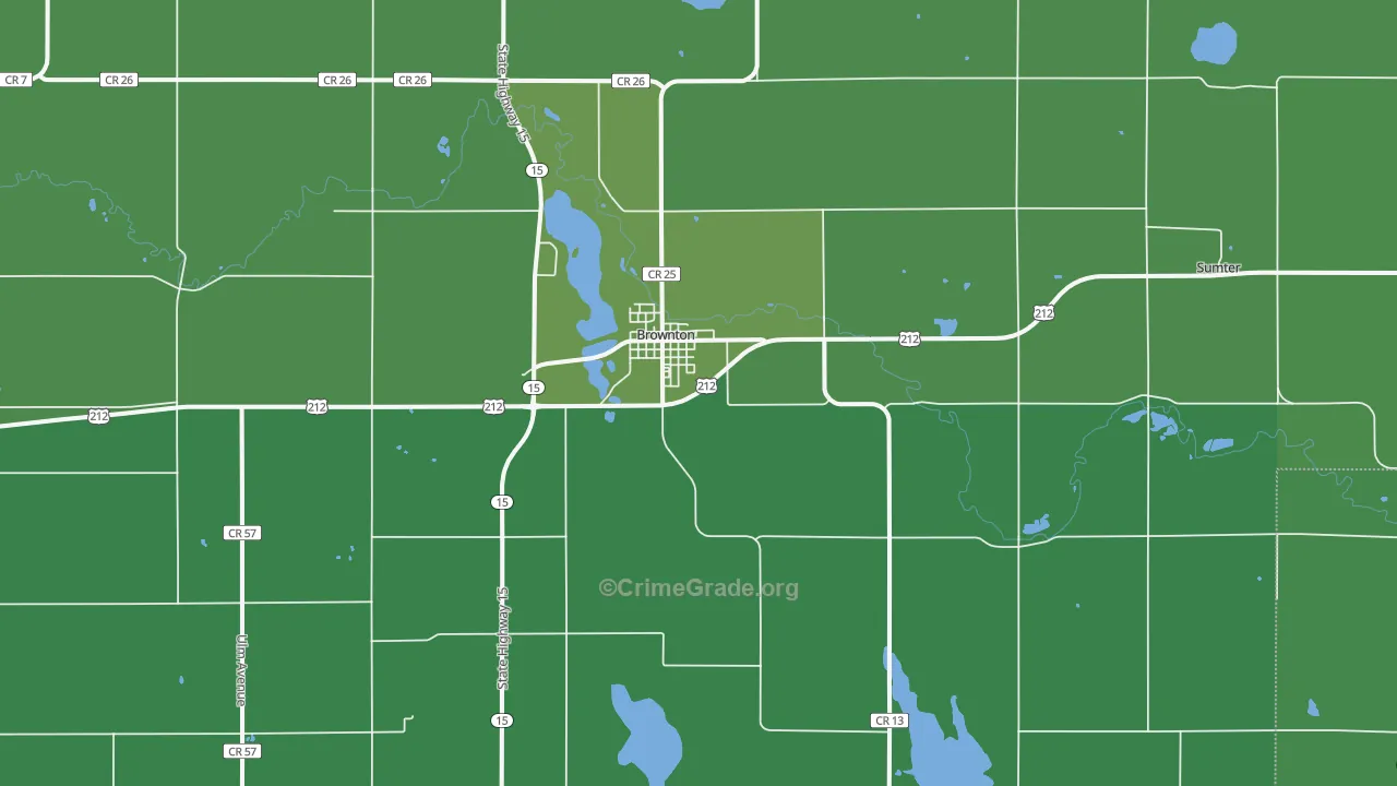 55312, MN Map of Vehicle Theft Rates