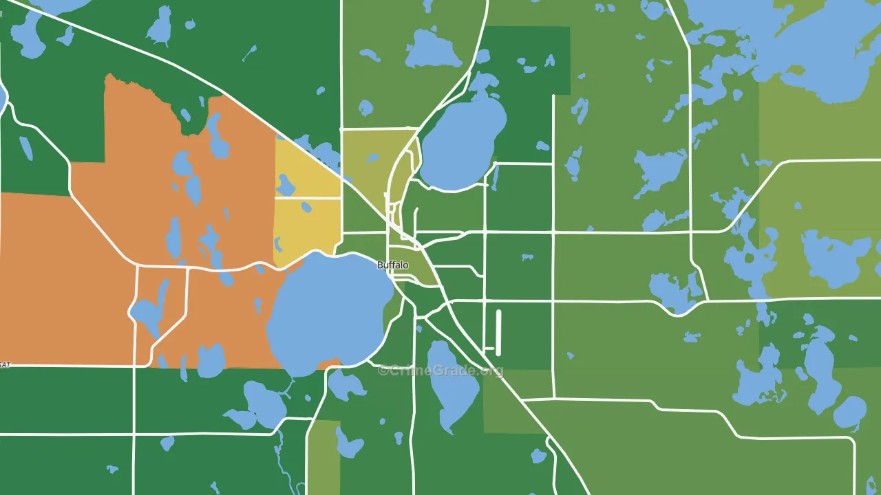 55313, MN Map of Vehicle Theft Rates