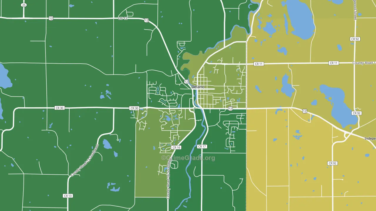 55328, MN Map of Vehicle Theft Rates