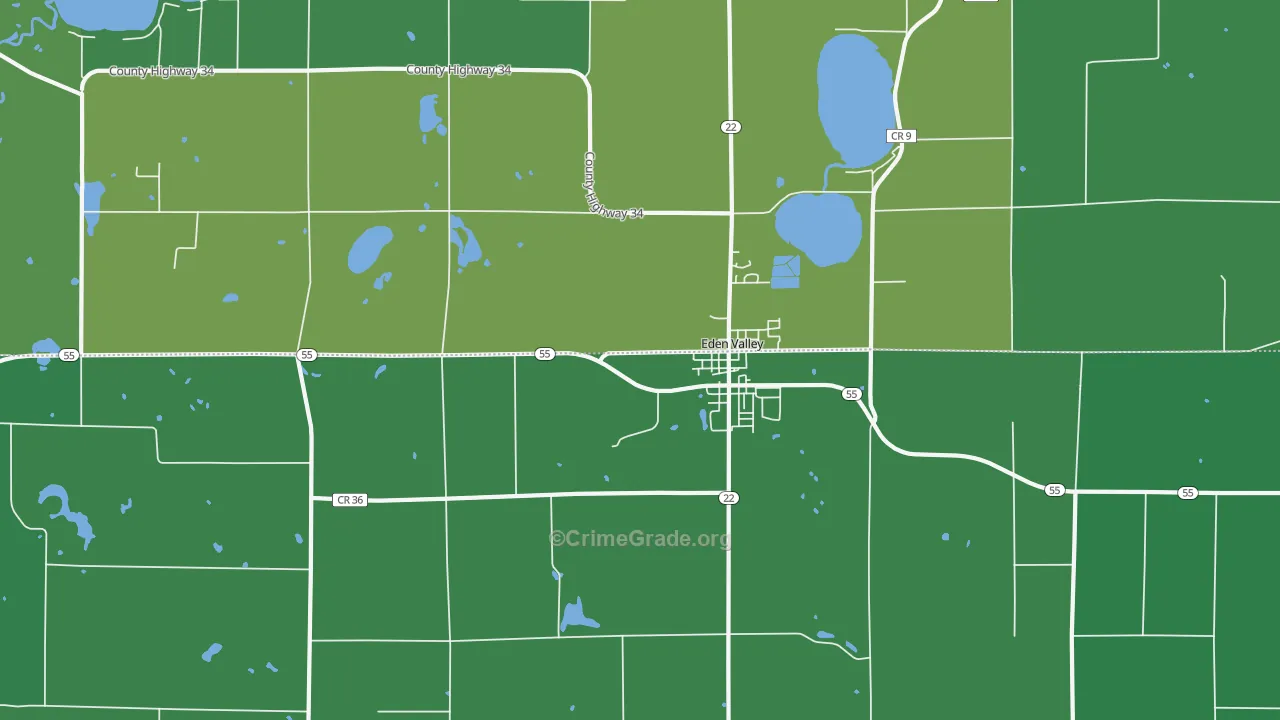 55329, MN Map of Vehicle Theft Rates