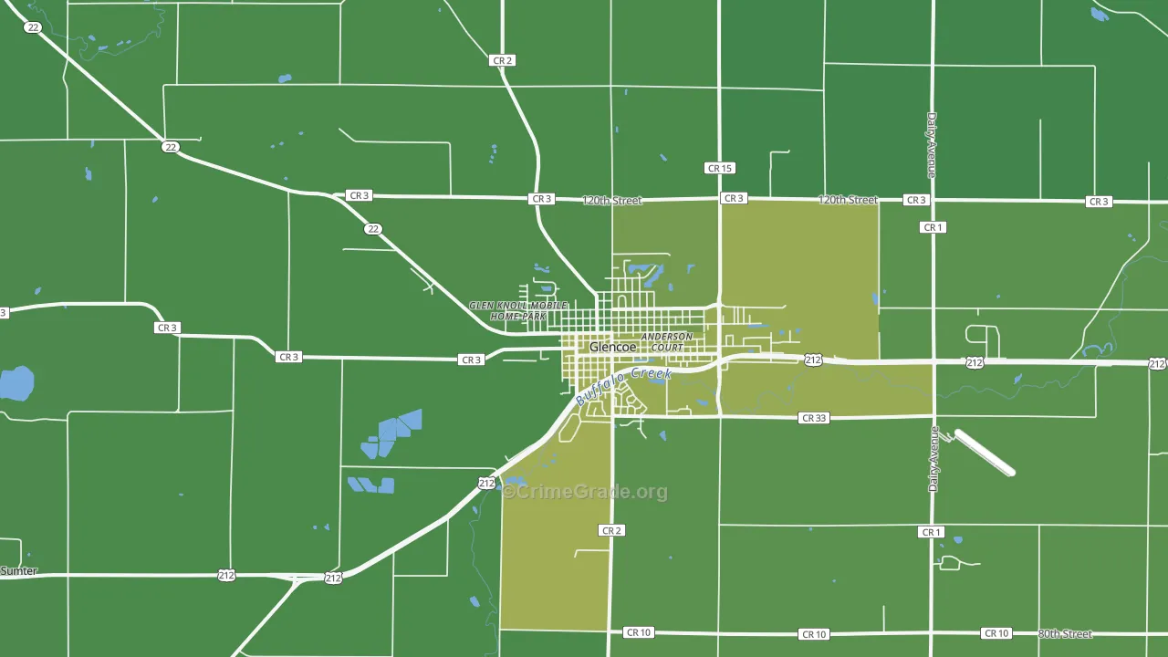 55336, MN Map of Vehicle Theft Rates
