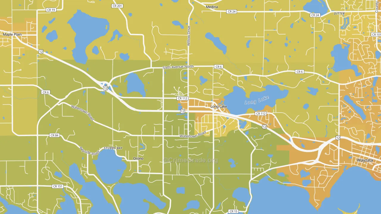 55356, MN Map of Vehicle Theft Rates