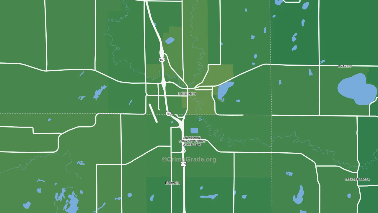 55371, MN Map of Vehicle Theft Rates
