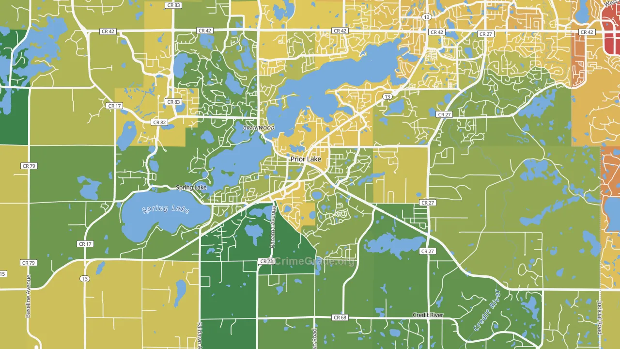 55372, MN Map of Vehicle Theft Rates