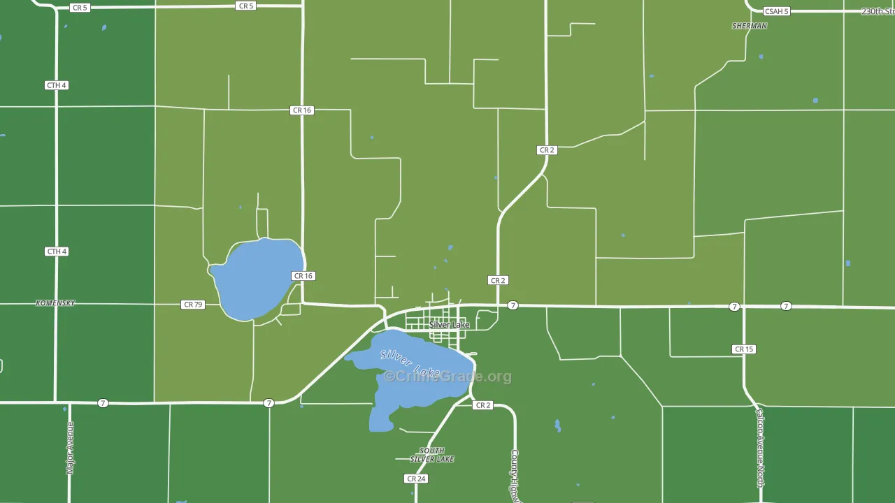 55381, MN Map of Vehicle Theft Rates