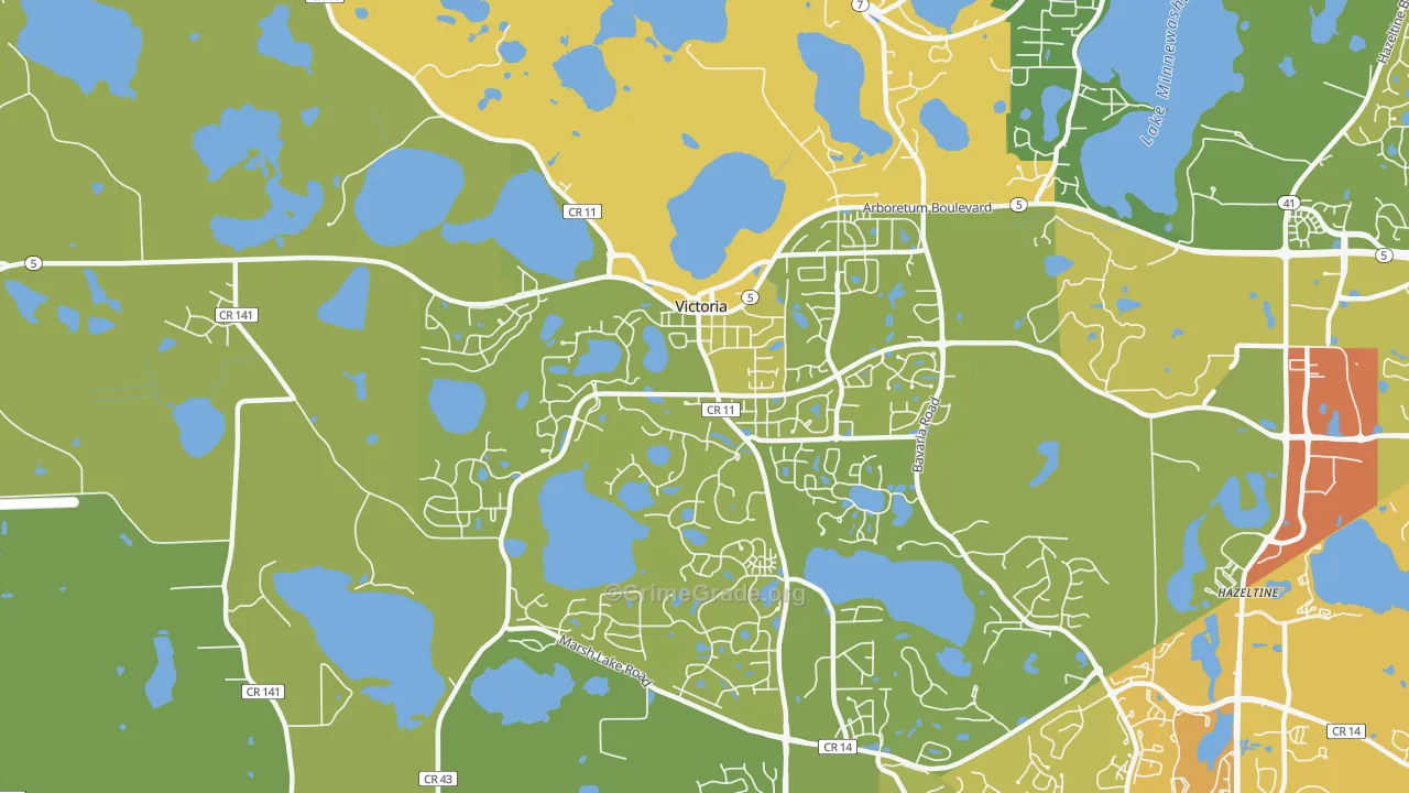 55386, MN Map of Vehicle Theft Rates