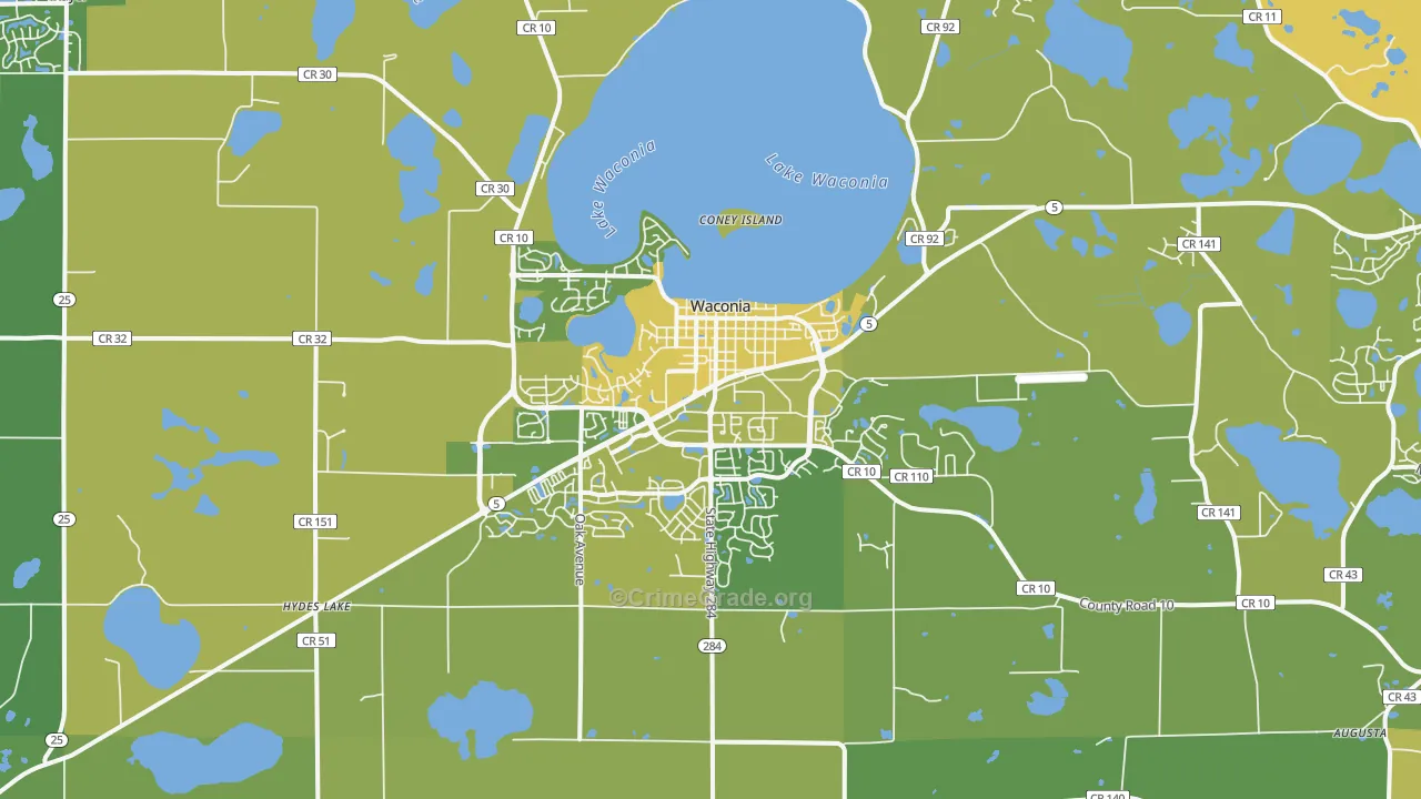 55387, MN Map of Vehicle Theft Rates