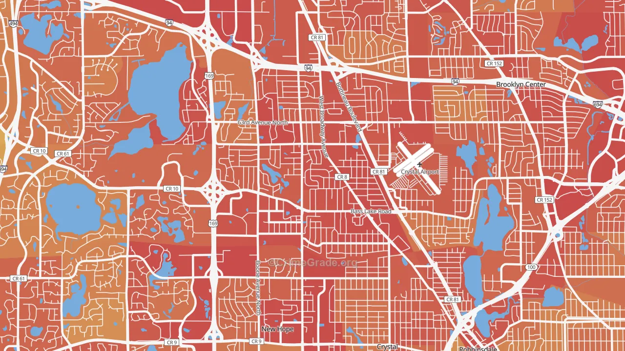 55428, MN Map of Vehicle Theft Rates