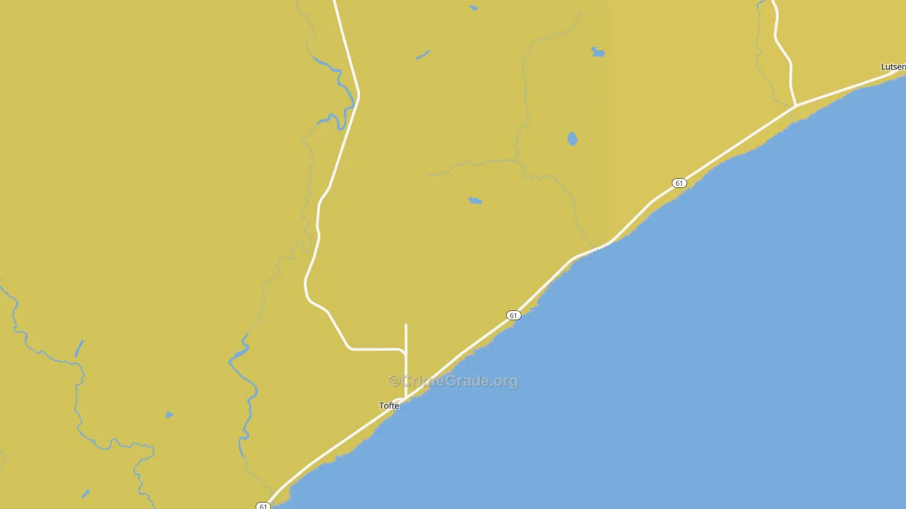 55615, MN Map of Vehicle Theft Rates