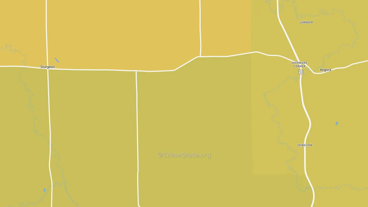 55703, MN Map of Vehicle Theft Rates