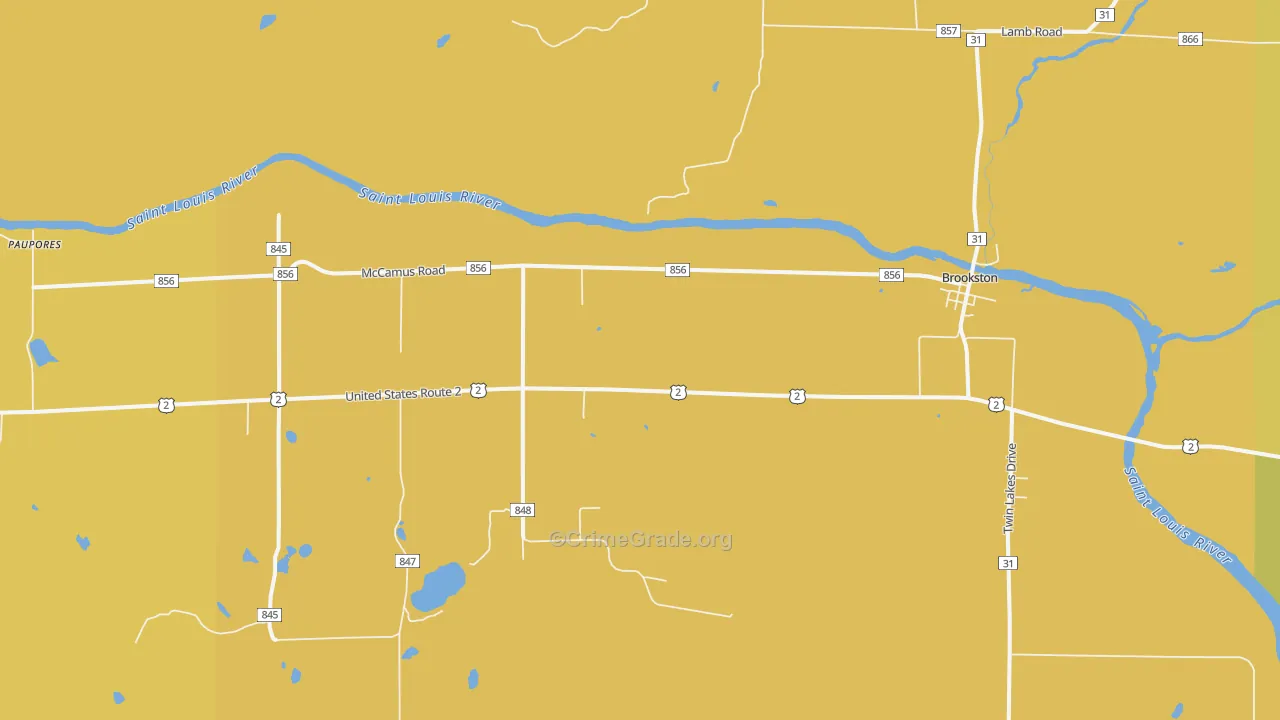 55711, MN Map of Vehicle Theft Rates