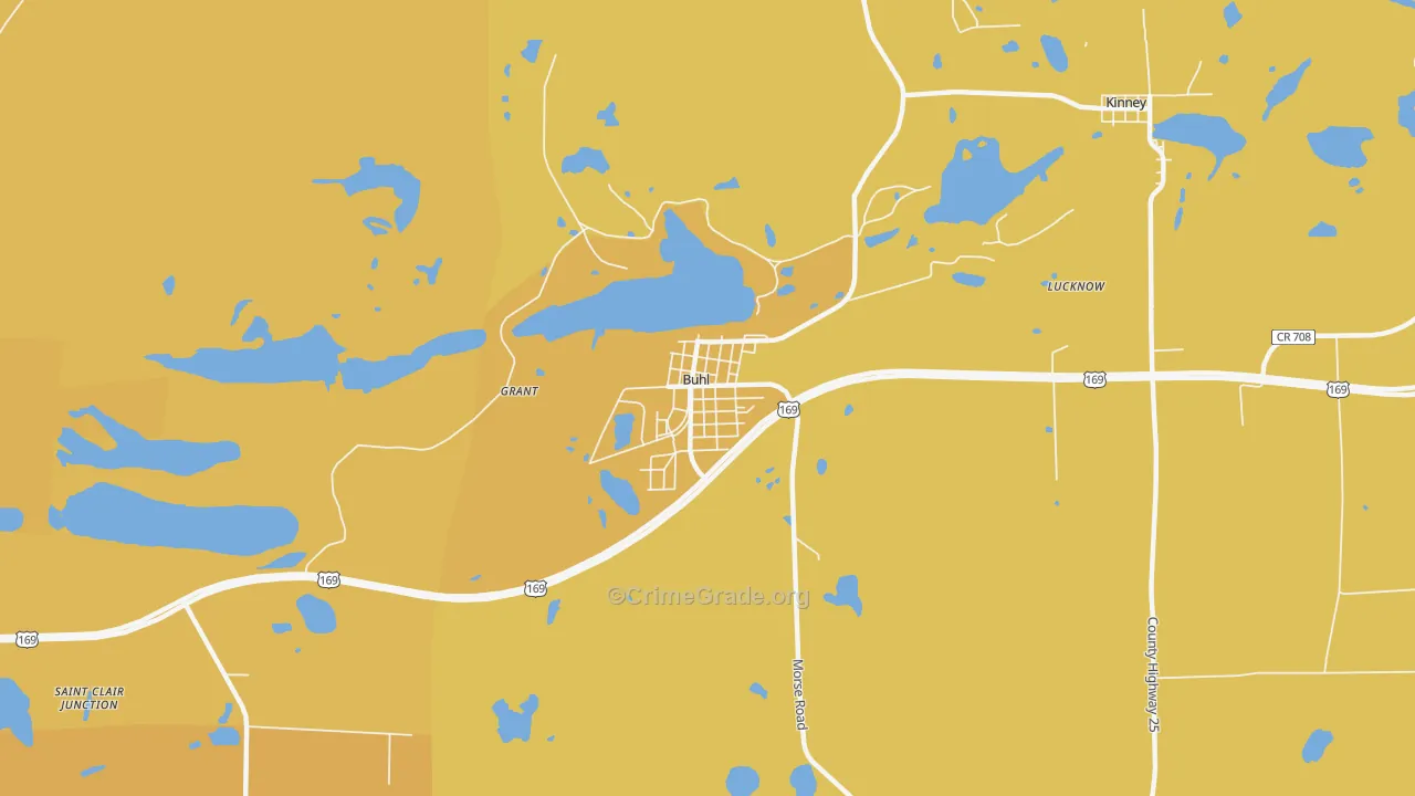 55713, MN Map of Vehicle Theft Rates