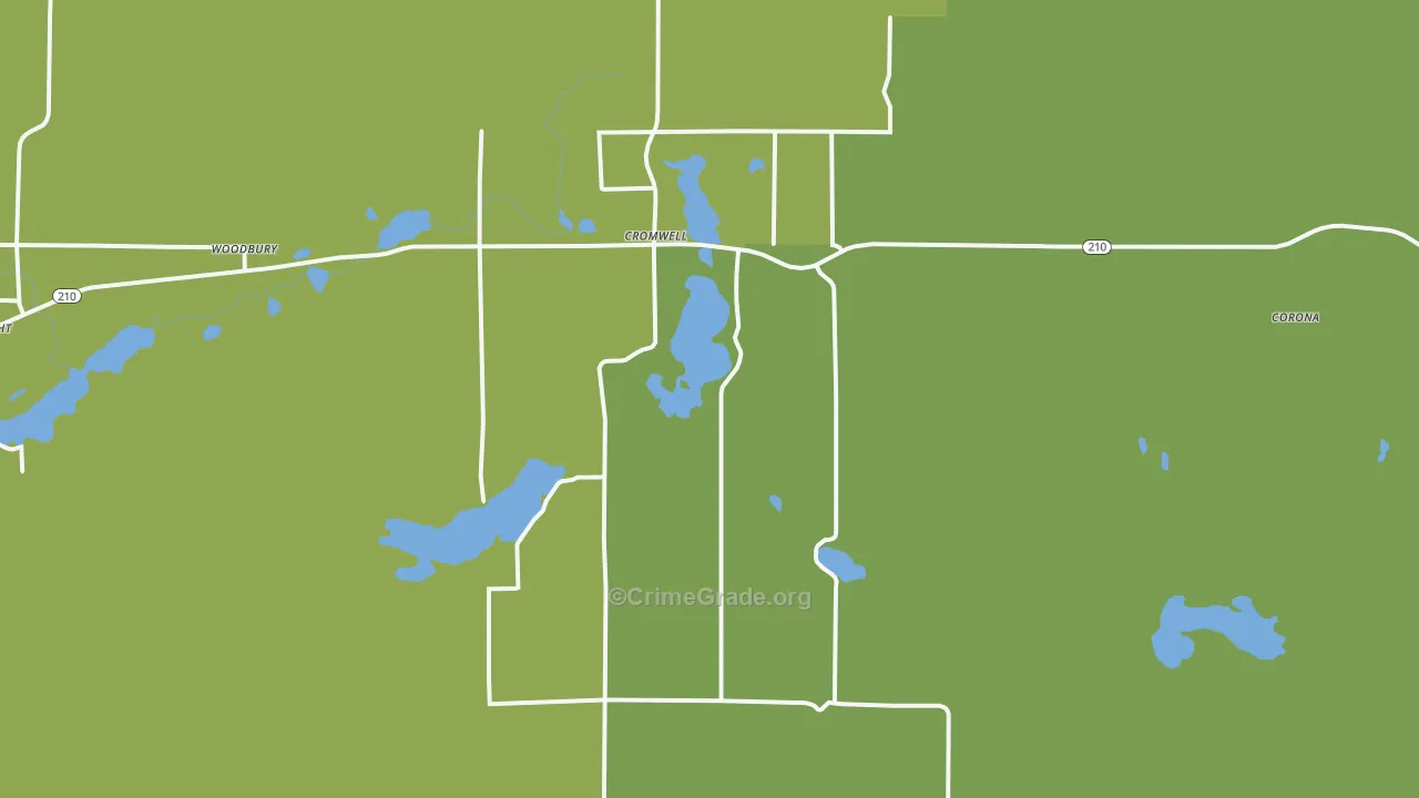 55726, MN Map of Vehicle Theft Rates