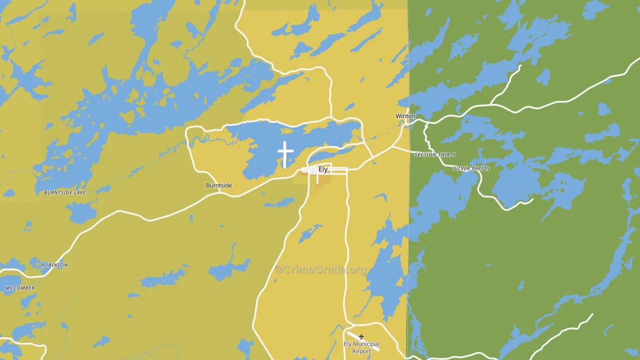 55731, MN Map of Vehicle Theft Rates