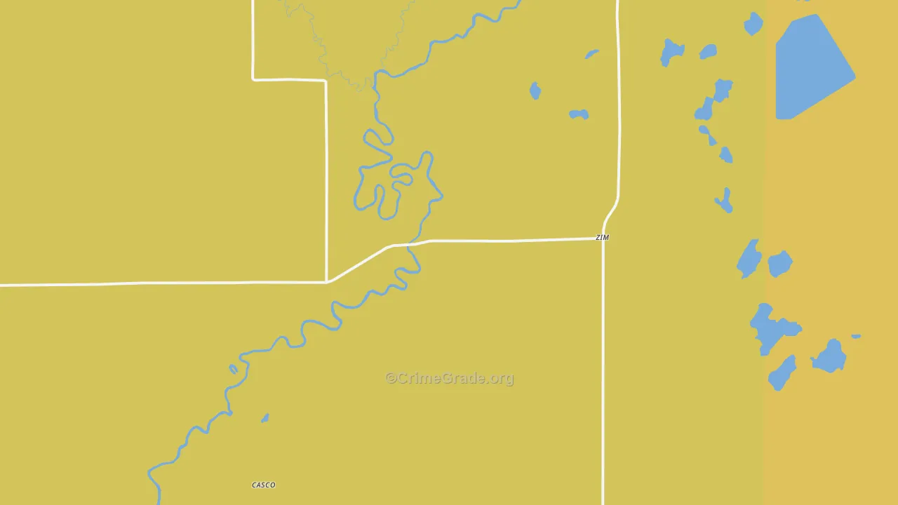 55738, MN Map of Vehicle Theft Rates