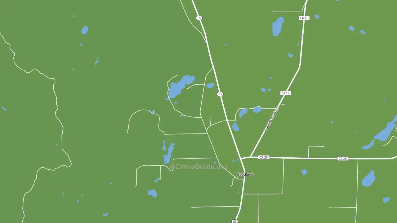 55742, MN Map of Vehicle Theft Rates