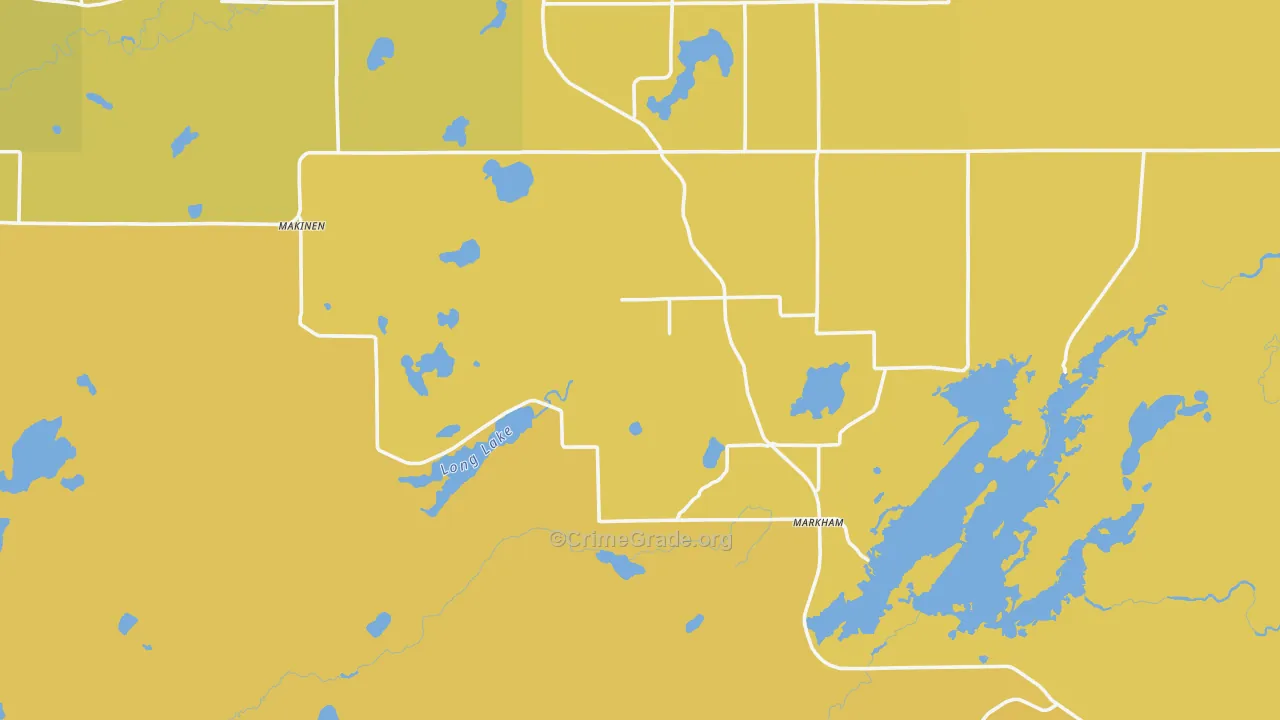 55763, MN Map of Vehicle Theft Rates
