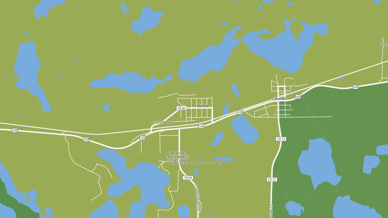 55764, MN Map of Vehicle Theft Rates