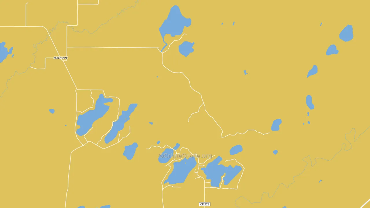 55766, MN Map of Vehicle Theft Rates