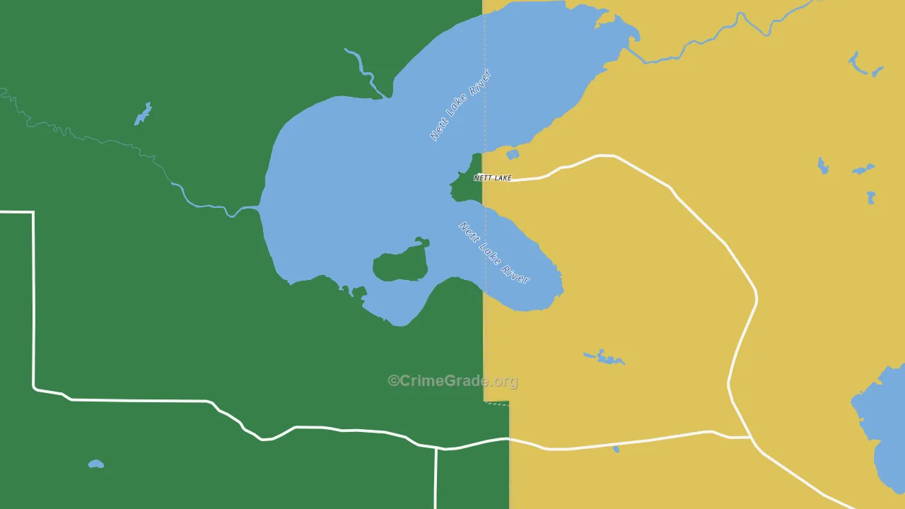 55772, MN Map of Vehicle Theft Rates