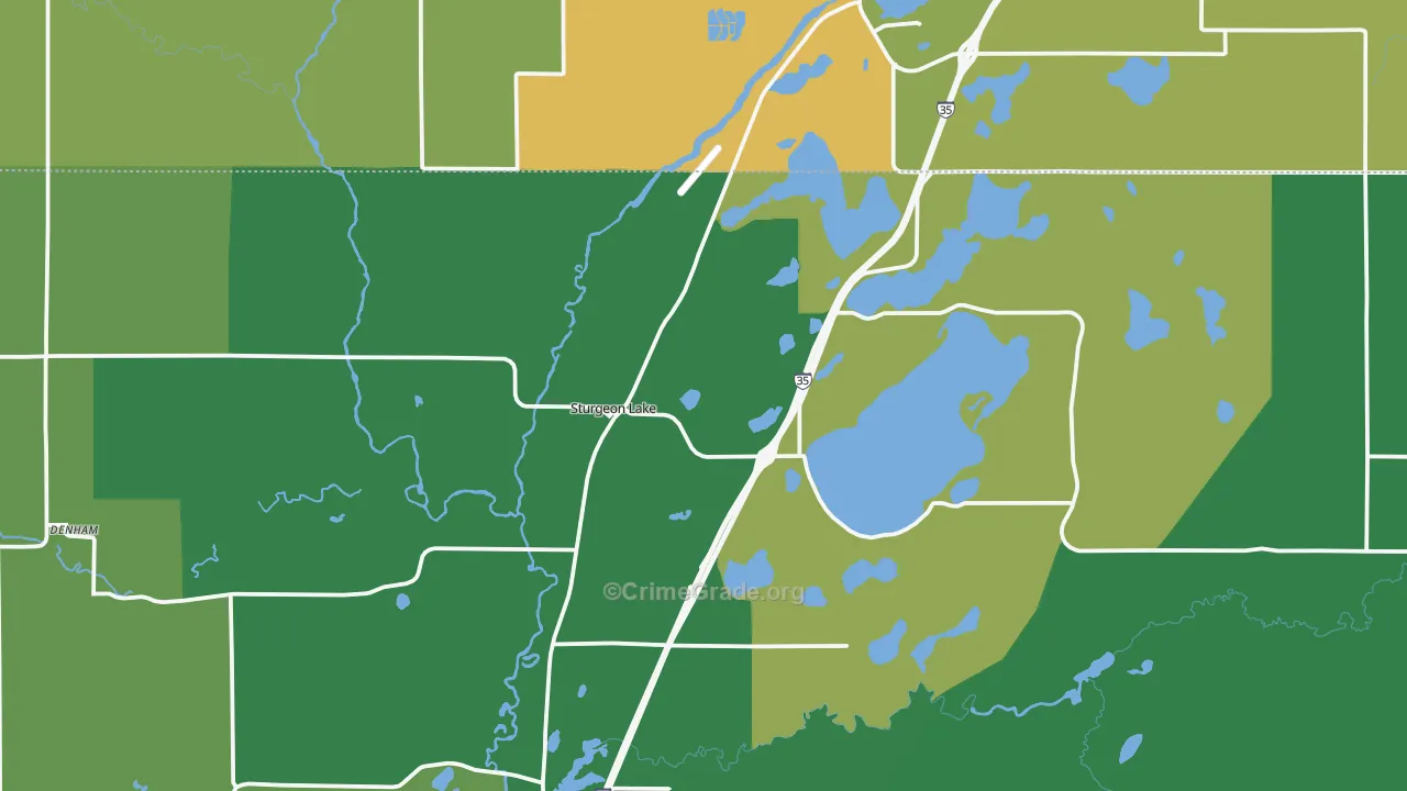 55783, MN Map of Vehicle Theft Rates