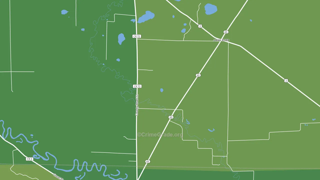 55784, MN Map of Vehicle Theft Rates
