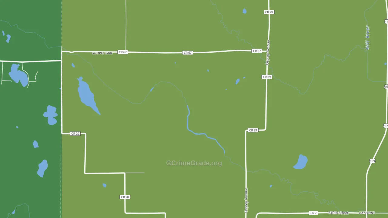 55785, MN Map of Vehicle Theft Rates