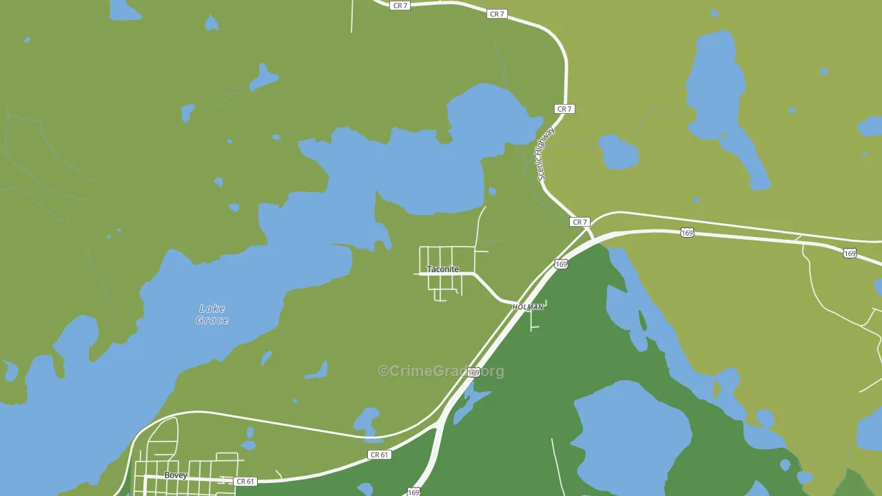 55786, MN Map of Vehicle Theft Rates