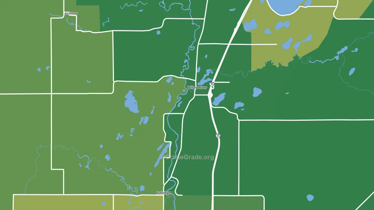 55795, MN Map of Vehicle Theft Rates