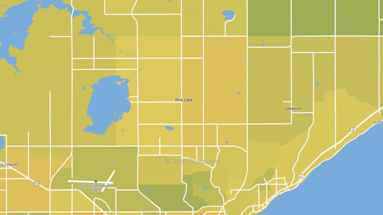 55803, MN Map of Vehicle Theft Rates