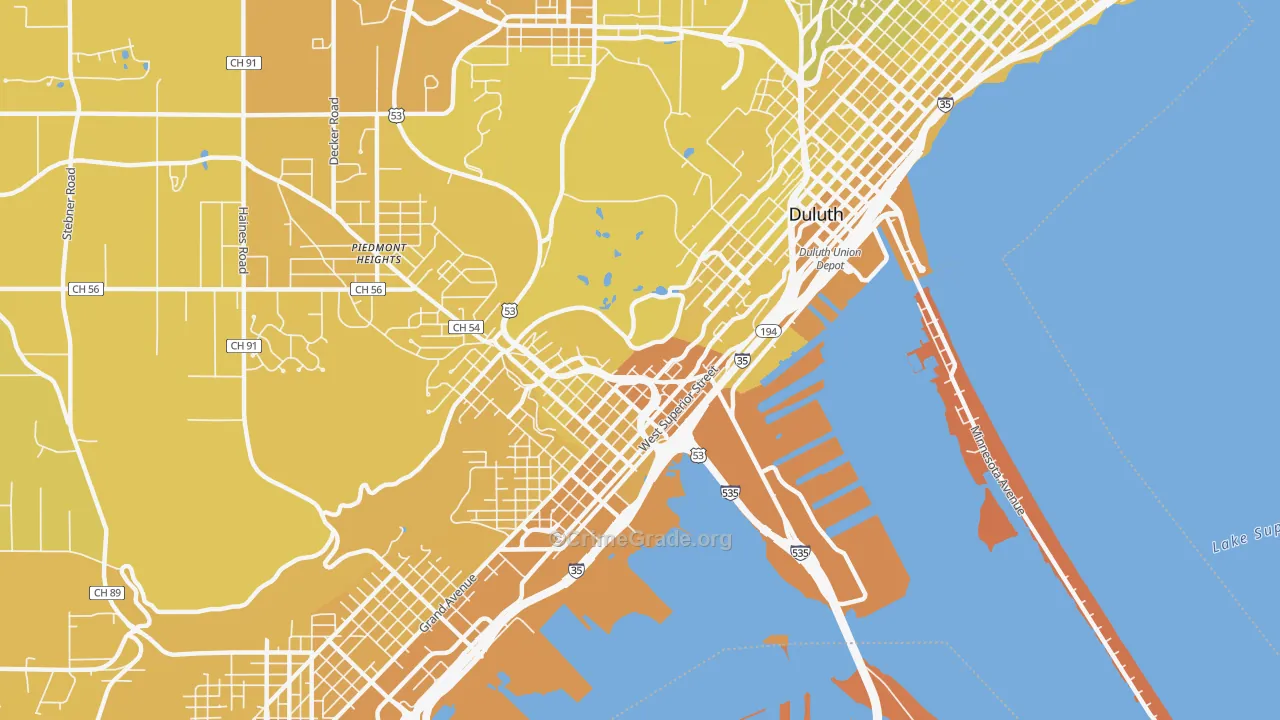 55806, MN Map of Vehicle Theft Rates
