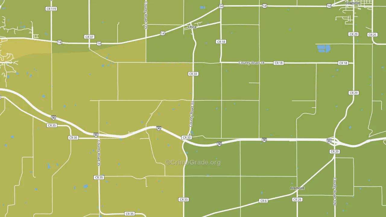 55979, MN Map of Vehicle Theft Rates